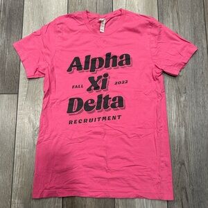 Pink Alpha Xi Delta Recruitment T-Shirt